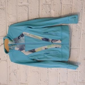 Ivivva blue fitted perfect your practice jacket